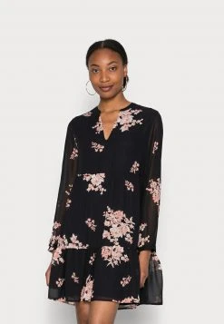 Anna Field Vestido Informal - Black/pink, Mujer