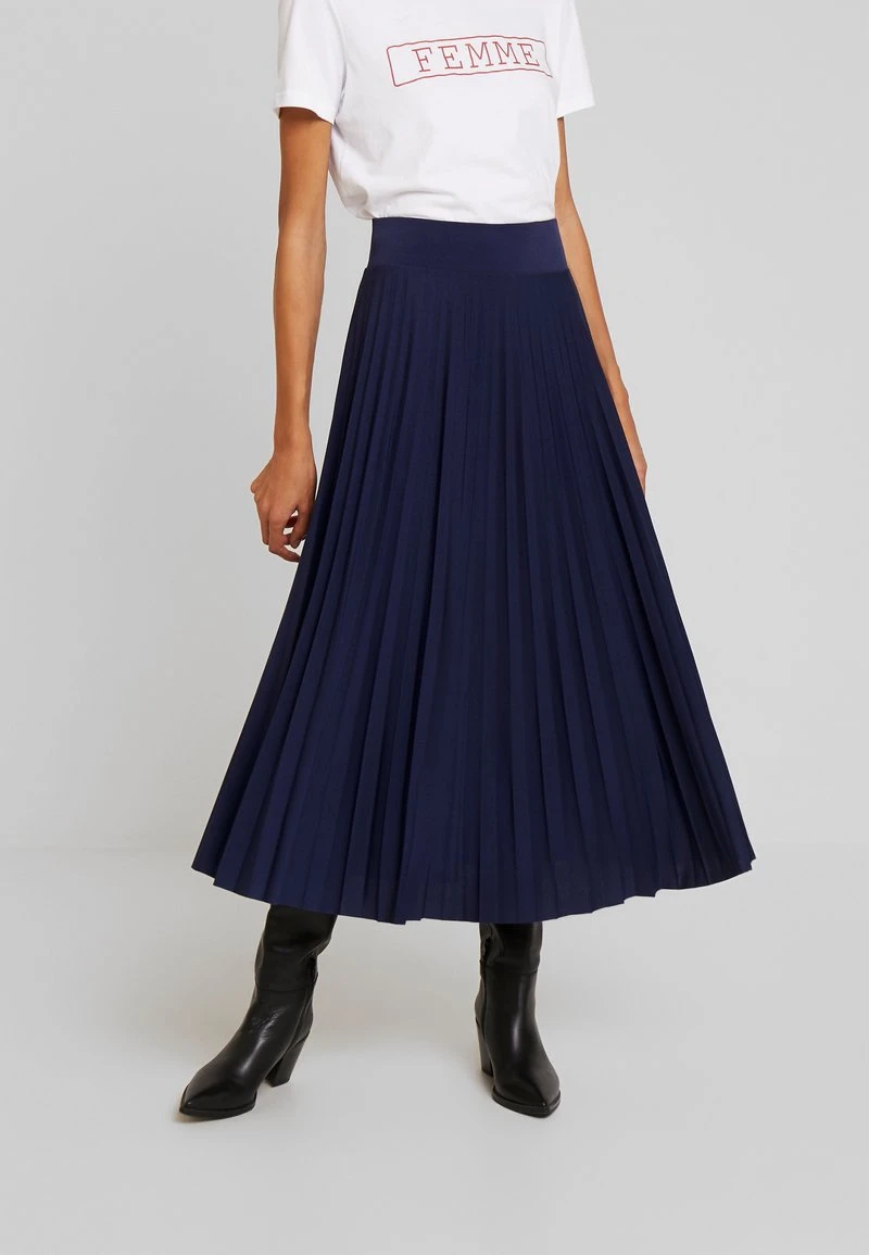 Anna Field Plisse A-line Midi Skirt - Falda Acampanada - Maritime Blue, Mujer 3 Anna Field Plisse A-line Midi Skirt - Falda Acampanada - Maritime Blue, Mujer