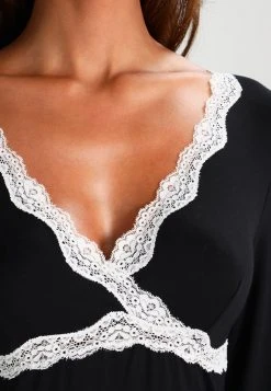 Anna Field HEIDI LONG SLEEVES VISCOSE NIGHTDRESS - Camisón - Black, Mujer -LuxeTrend Ventas 9cbb26f39b384778a8a395532fe9436b