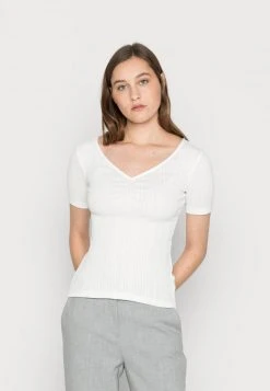 Anna Field Camiseta Básica - White, Mujer