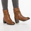 Anna Field Botines - Cognac, Mujer