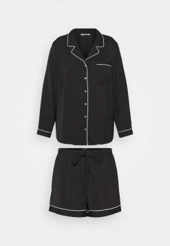 Anna Field AMANDA SHORT SET - Pijama - Black, Mujer