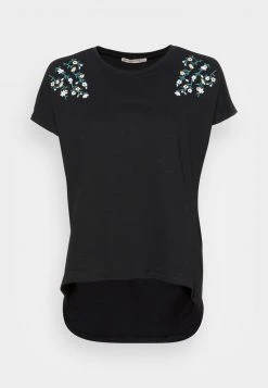Anna Field MANDALA DITSY FLOWER SHOULDER TEE - Camiseta Estampada - Black, Mujer -LuxeTrend Ventas a59a71a3d2064a62be2d50cd9c1fb513