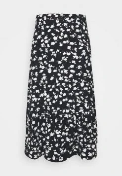 Anna Field Falda Acampanada - Black/white, Mujer