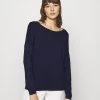 Anna Field RELAXED BOAT NECK - Jersey De Punto - Dark Blue, Mujer -LuxeTrend Ventas ac99a34b11544cdfa9ef85b0eafc5f37