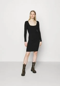 Anna Field Vestido De Punto - Black, Mujer
