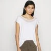 Anna Field Camiseta Básica - White, Mujer
