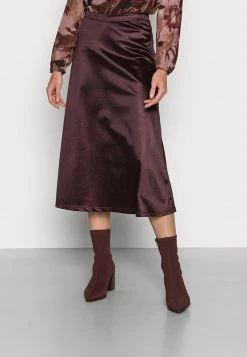 Anna Field Falda Acampanada - Dark Brown, Mujer