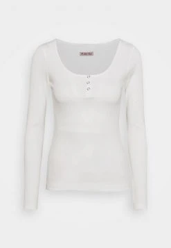 Anna Field Camiseta De Manga Larga - White, Mujer