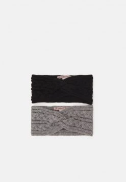 Anna Field 2 PACK - Orejeras - Black/grey, Mujer