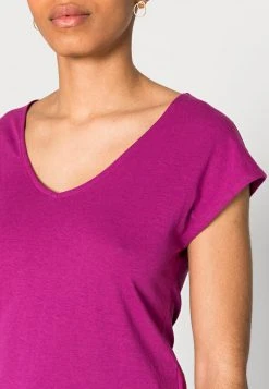 Anna Field Camiseta Básica - Purple, Mujer -LuxeTrend Ventas b7a22dacff6d41b1b5cc113270a40beb