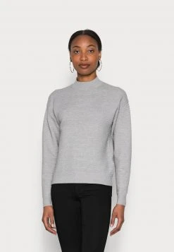 Anna Field Ottoman Jumper - Jersey De Punto - Mottled Light Grey, Mujer