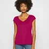 Anna Field Camiseta Básica - Berry, Mujer