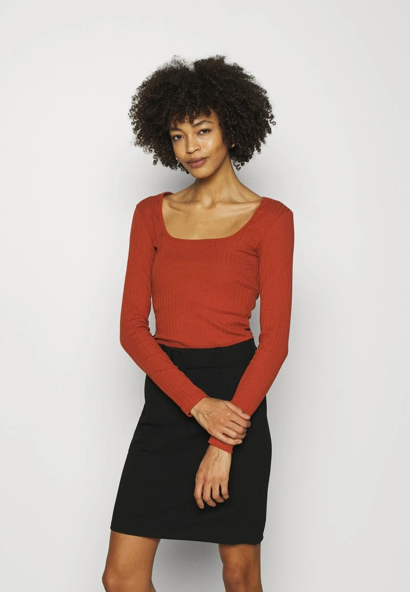 Anna Field Camiseta De Manga Larga - Brown, Mujer