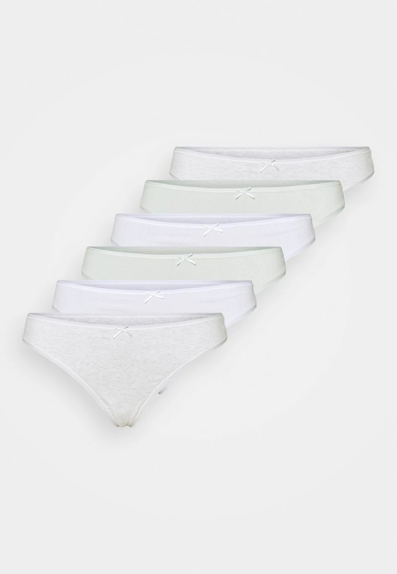Anna Field GEORGINA 7PP THONG COTTON - Tanga - Green /grey /white, Mujer 8 Anna Field GEORGINA 7PP THONG COTTON - Tanga - Green /grey /white, Mujer - Imagen 6