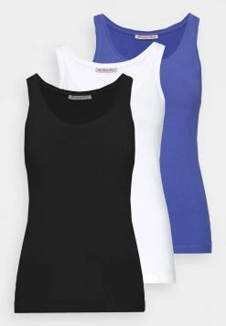 Anna Field BASIC TANK 3er Pack - Top - Black/white/light Blue, Mujer -LuxeTrend Ventas c780801dbea34425a98b68a18f0e2ec8