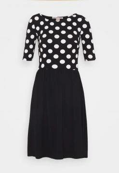 Anna Field BOAT NECK PRINT DRESS WITH SOLID SKIRT - Vestido Ligero - Black/white, Mujer -LuxeTrend Ventas c9ad2ac6aeb84e0990ef2fa07f3442d7