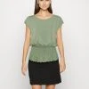 Anna Field Camiseta Básica - Light Green, Mujer