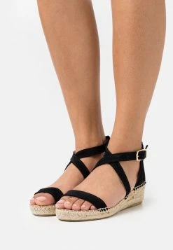 Anna Field COMFORT LEATHER - Alpargatas - Black, Mujer