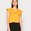 Anna Field Camiseta Básica - Dark Yellow, Mujer -LuxeTrend Ventas cea8bde4f0074d3a941743f20b309d75