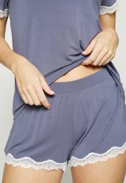 Anna Field LACE TRIM SHORT SET - Pijama - Blue, Mujer -LuxeTrend Ventas d077fd98b412424598515b9f82072dbf
