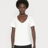 Anna Field Camiseta Básica - White, Mujer -LuxeTrend Ventas d0f276d12a9241deb5d2069626869422