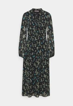 Anna Field VOLANT MAXI DRESS PRINTED - Vestido Informal - Black/blue, Mujer