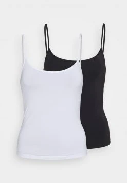 Anna Field MICRO 2 PACK - Camiseta Interior - Black/white, Mujer -LuxeTrend Ventas d7772a93f4c7488b90381fbd62b835eb