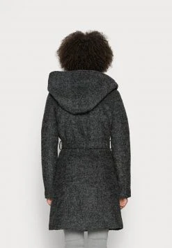 Anna Field DOUBLE BREASTED COAT WITH HOOD - Abrigo Clásico - Mottled Dark Grey, Mujer -LuxeTrend Ventas d92a20e417314ff4bd0b57ec587d38e8