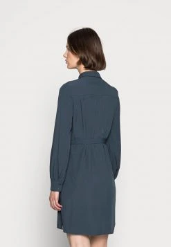 Anna Field WOVEN BLOUSE DRESS PLEATS BELT - Vestido Informal - Dark Blue, Mujer -LuxeTrend Ventas da1dbfddceff4bd48b8e09e885009689