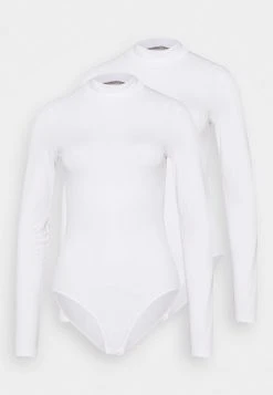 Anna Field LAURA 2PP HIGH NECK BODIES - Body - White, Mujer -LuxeTrend Ventas dbd0948dc2164ef2ade05ae12a52897e