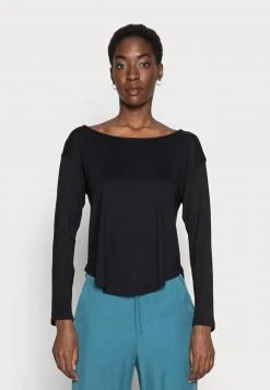 Anna Field BASIC - Camiseta De Manga Larga - Black, Mujer