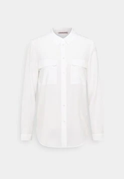 Anna Field Basic Blouse With Front Pockets - Camisa - Offwhite, Mujer -LuxeTrend Ventas de3c89d9a03c44d697e93a88152dd3de