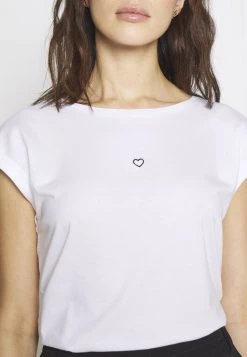 Anna Field Camiseta Básica - White, Mujer -LuxeTrend Ventas df22c2478307483995150b5f3380699d