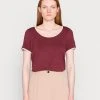 Anna Field Camiseta Básica - Dark Red, Mujer 2 Anna Field Camiseta Básica - Dark Red, Mujer -LuxeTrend Ventas e0678e8b9599423faa08b4d8e498a932