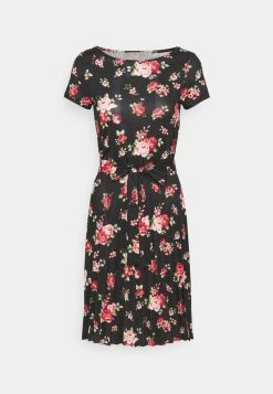 Anna Field Vestido Ligero - Black/red, Mujer