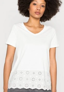 Anna Field Camiseta Básica - Off White, Mujer -LuxeTrend Ventas e15d340b12534abaa54fd26a9cd9db7f
