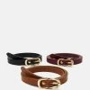 Anna Field 3 PACK - Cinturón - Black /bordeaux/cognac, Mujer -LuxeTrend Ventas e45144c762754775889e75209c7a1425
