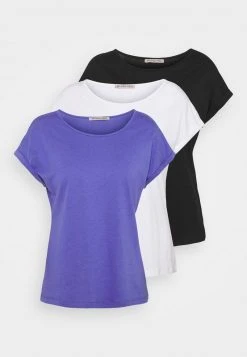 Anna Field 3 PACK - Camiseta Básica - Black/white/blue, Mujer -LuxeTrend Ventas e5268518d1c74cf3a8052b5fb2d4e86c