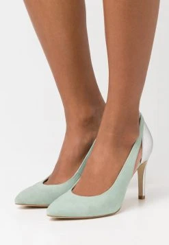 Anna Field LEATHER - Zapatos Altos - Mint/silver, Mujer