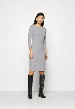 Anna Field Vestido De Punto - Mottled Grey, Mujer