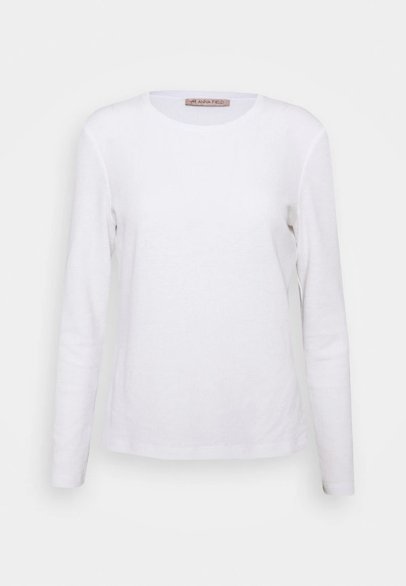 Anna Field WAFFLE PIQUÉ - Camiseta De Manga Larga - White, Mujer 7 Anna Field WAFFLE PIQUÉ - Camiseta De Manga Larga - White, Mujer - Imagen 5