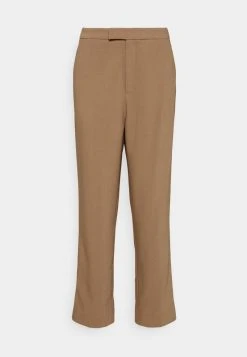 Anna Field High Waist Trousers - Pantalones - Beige, Mujer