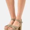 Anna Field LEATHER - Sandalias De Tacón - Khaki, Mujer -LuxeTrend Ventas ee238f18776947658279be8574dc3348