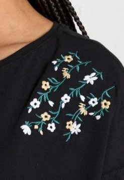 Anna Field MANDALA DITSY FLOWER SHOULDER TEE - Camiseta Estampada - Black, Mujer -LuxeTrend Ventas f2e8b5388fcd4de09b915aa6140f411a