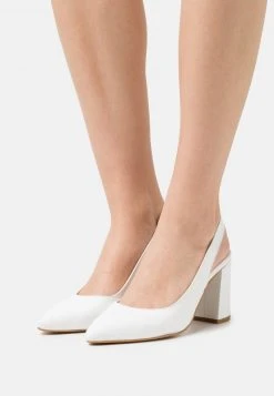 Anna Field LEATHER - Tacones - White, Mujer