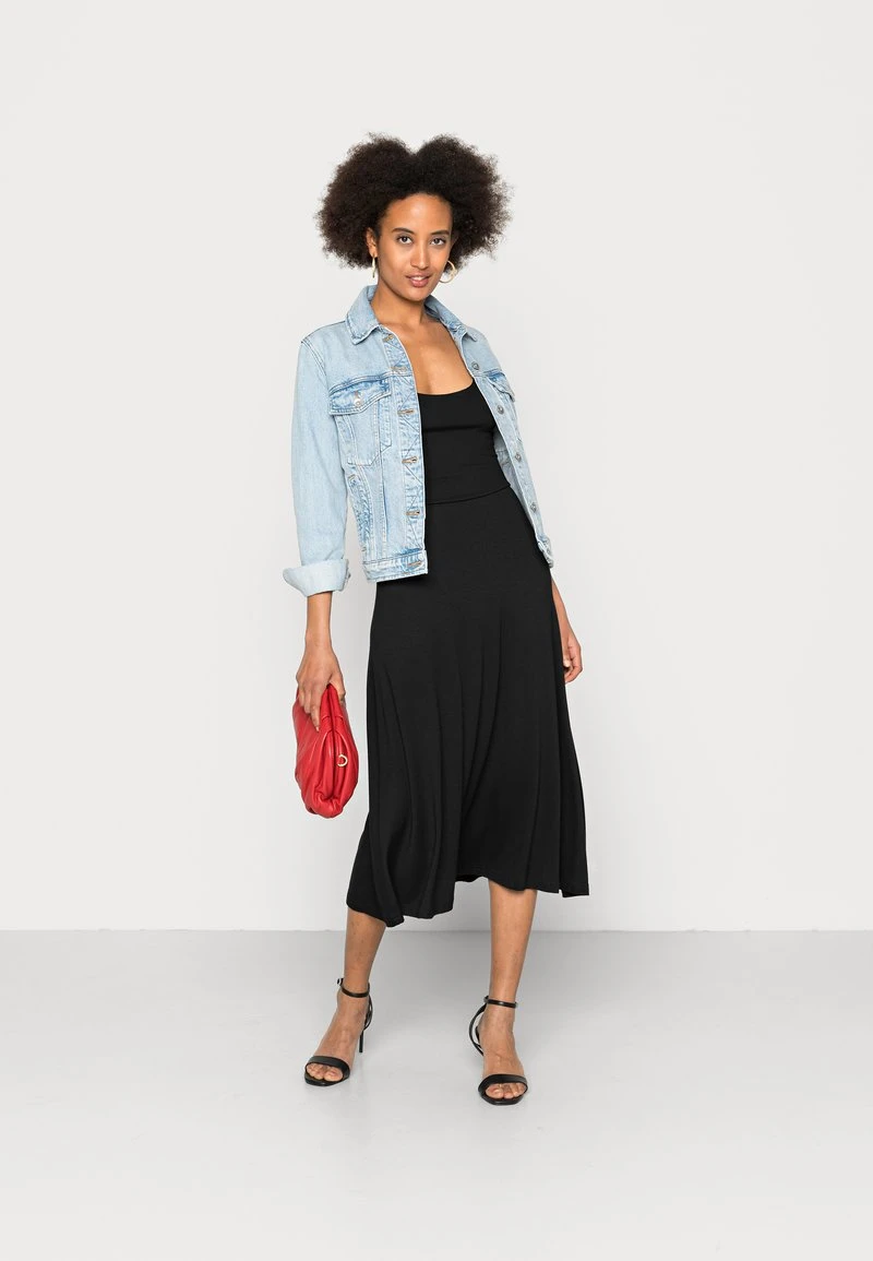 Anna Field WIDE STRAP FIT MIDI DRESS - Vestido Ligero - Black, Mujer 4 Anna Field WIDE STRAP FIT MIDI DRESS - Vestido Ligero - Black, Mujer - Imagen 2