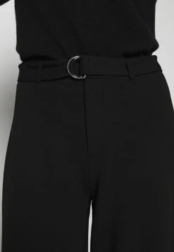 Anna Field BELTED FLARED LEG PANTS - Pantalones - Black, Mujer -LuxeTrend Ventas f846b0ba90424fbb8b91aec47aa40781