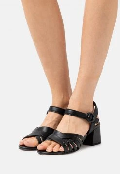 Anna Field LEATHER - Sandalias - Black, Mujer