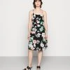 Anna Field STRAPPA FIT AND FLARE - Vestido Informal - Black/pink, Mujer -LuxeTrend Ventas fdb910a882d040b8ab9efe0562e3f289
